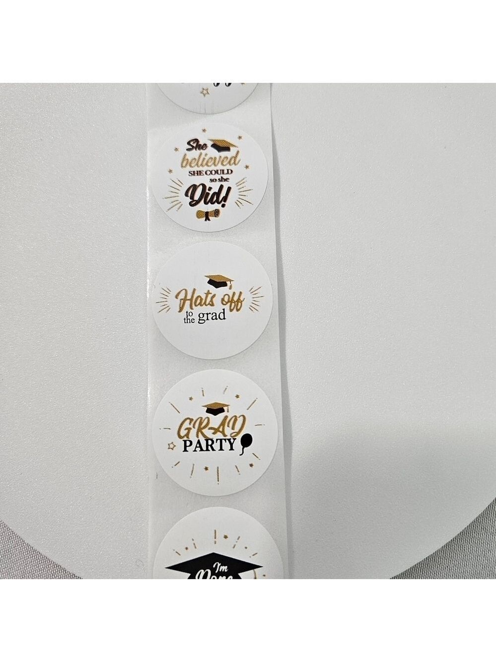 Graduation 2024 Necklace Stickers Organza Bag Bundle - Picture 11 of 17
